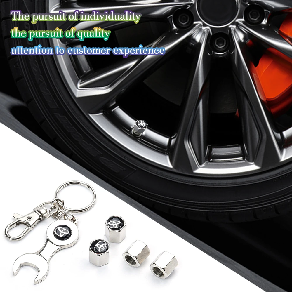 4PCS/set Car Wheel Valve Tire Stem Caps Cover Wrench Valve Keychain Accessories For Toyota C-hr Corolla Camry Rav4 Yaris Hilux
4PCS/set Car Wheel Valve Tire Stem Caps Cover Wrench Valve Keychain Accessories For Toyota C-hr Corolla Camry Rav4 Yaris Hilux
