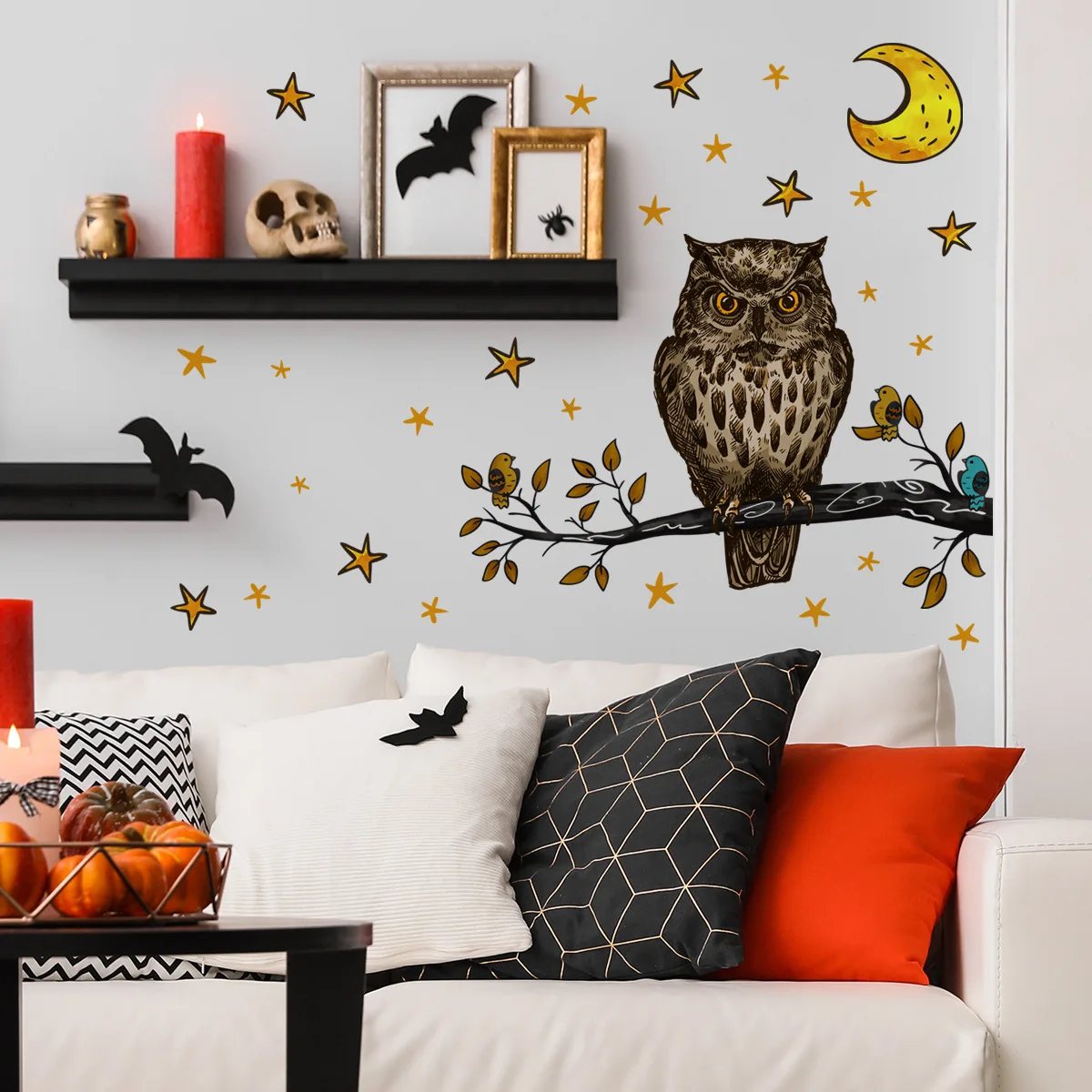 Owl Moon Star Wall Stickers Home Living Room Decals Decoration Bedroom Bathroom Wallpaper Furniture Door House Interior Decor
Owl Moon Star Wall Stickers Home Living Room Decals Decoration Bedroom Bathroom Wallpaper Furniture Door House Interior Decor