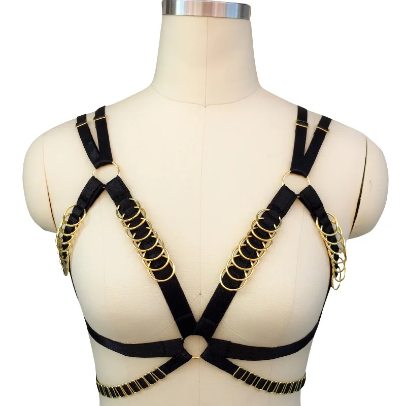 Womens Garter Harajuku Goth Adjust Belt Punk Harness Fetish Bra Cage Bondage Sexy Lingerie Harness Rave Body Crop Tops
Womens Garter Harajuku Goth Adjust Belt Punk Harness Fetish Bra Cage Bondage Sexy Lingerie Harness Rave Body Crop Tops