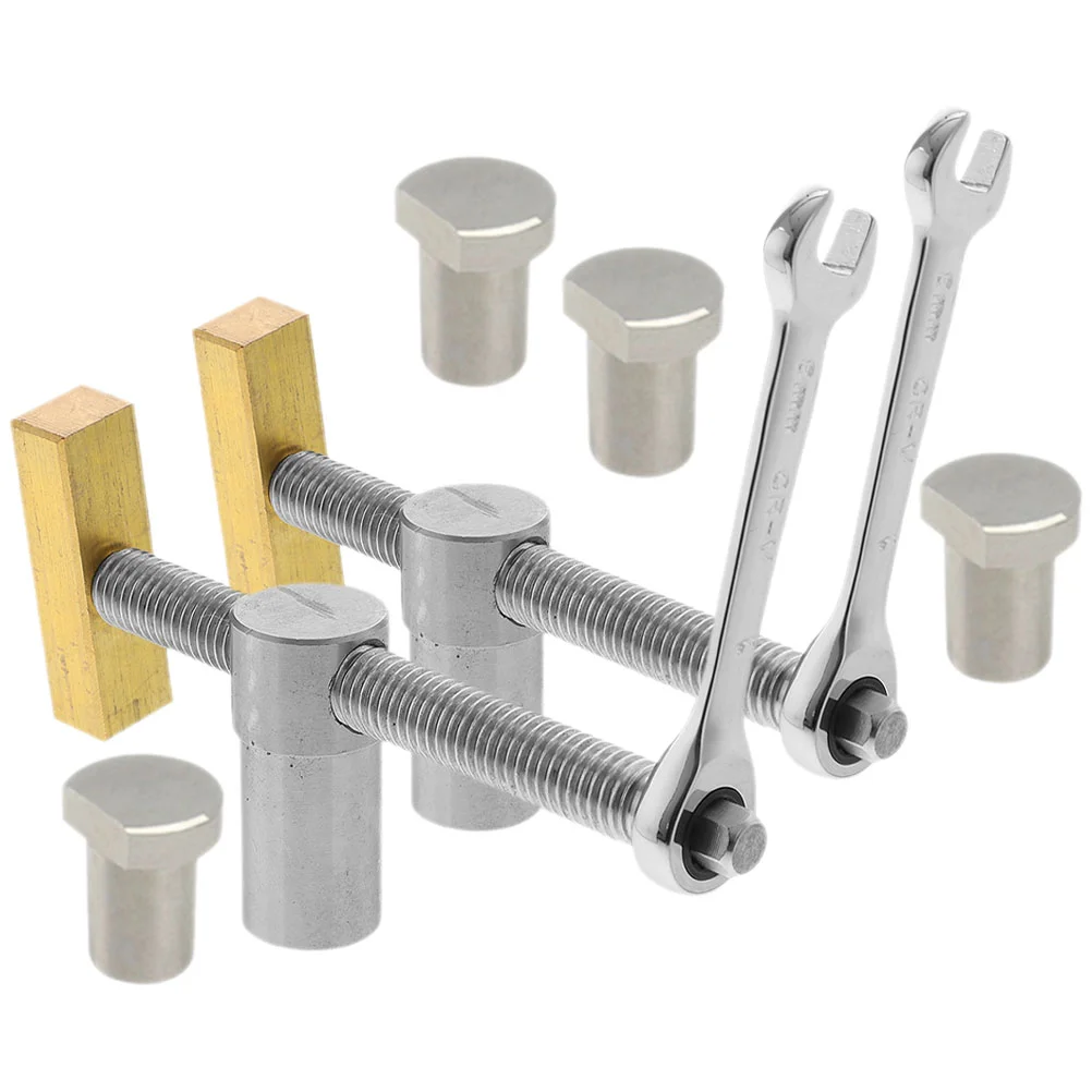 2 Sets Bench Dog Clip Brass Fittings Table Clamps Woodworking Dogs 3/4 Tools Adjustable Hole
2 Sets Bench Dog Clip Brass Fittings Table Clamps Woodworking Dogs 3/4 Tools Adjustable Hole