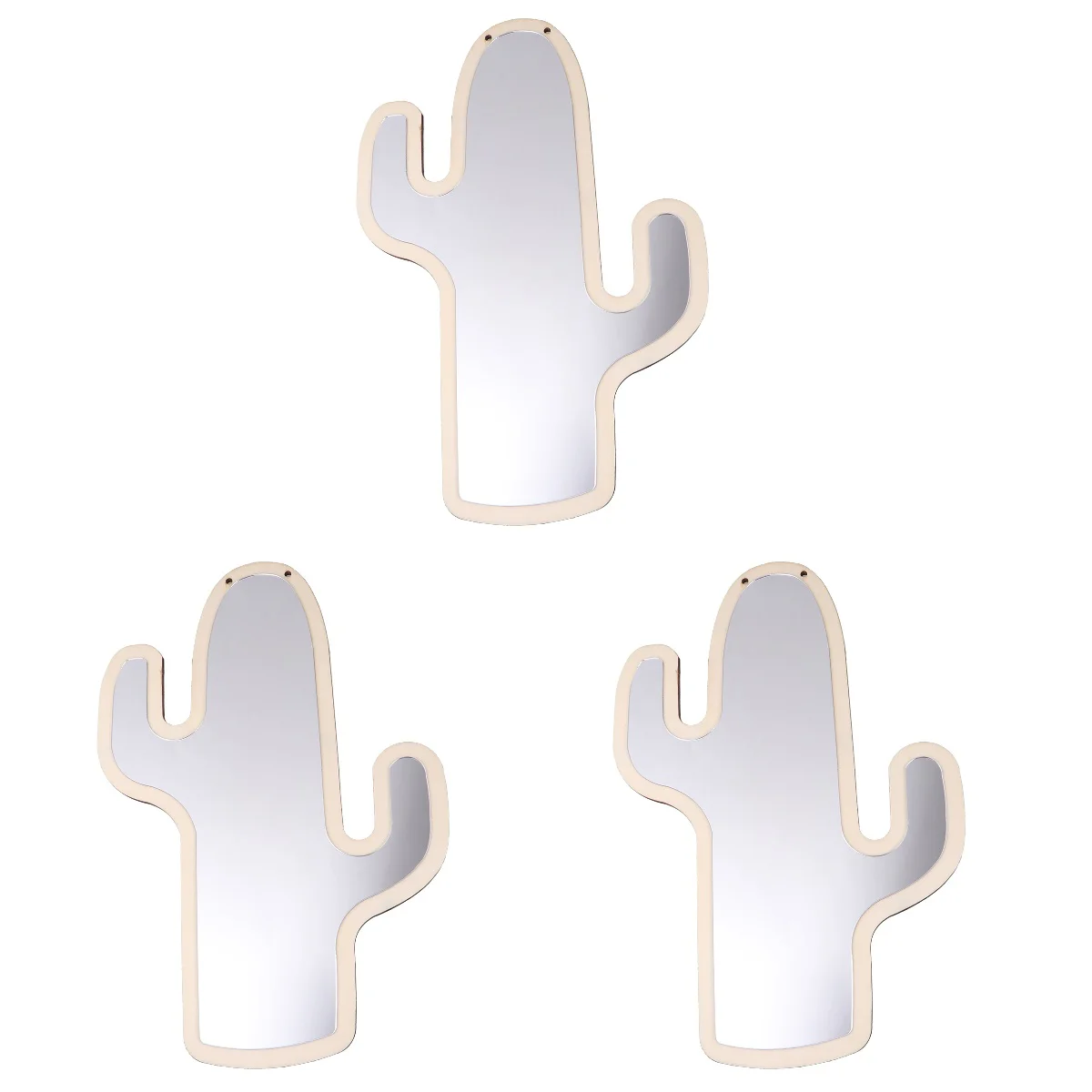 3pcs Shape Mirror Safe Decorative Wooden Mirror Decoration for Baby Nursery Decor (Khaki)
3pcs Shape Mirror Safe Decorative Wooden Mirror Decoration for Baby Nursery Decor (Khaki)
