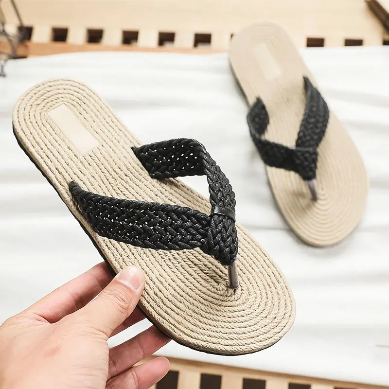 2022 Imitation Hemp Rope Women's Sandals Travel Outside Wear Flat Flip-flops Beach Flat Heel Clip-on Woven Women's Slippers
2022 Imitation Hemp Rope Women's Sandals Travel Outside Wear Flat Flip-flops Beach Flat Heel Clip-on Woven Women's Slippers