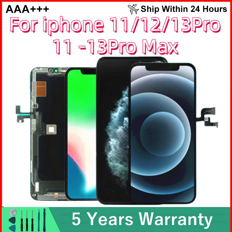 OLED ЖК-экран для iPhone 11 12 13 Pro Max, Дисплей для iPhone 11Pro 12Mini, замена экрана, оптовая продажа, 100% тест 3D Touch
OLED ЖК-экран для iPhone 11 12 13 Pro Max, Дисплей для iPhone 11Pro 12Mini, замена экрана, оптовая продажа, 100% тест 3D Touch