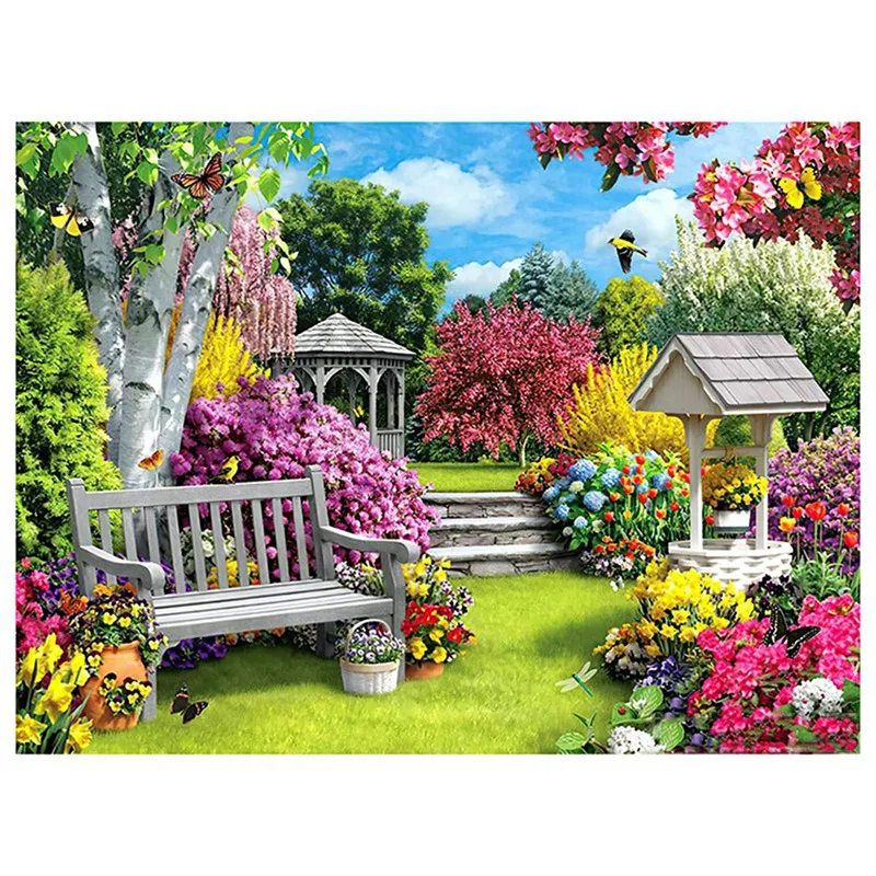 Full Round Diamond Painting Landscape Garden Diamond Painting Flower Square Rhinestones Embroidery Cross-Stitch Home Decor
Full Round Diamond Painting Landscape Garden Diamond Painting Flower Square Rhinestones Embroidery Cross-Stitch Home Decor
