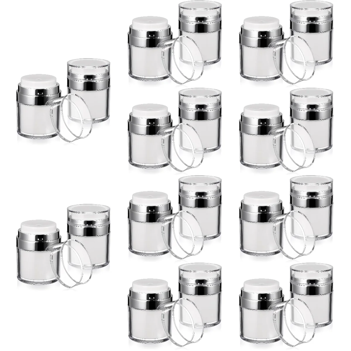 20 Pcs Eye Cream Bottle Vacuum Bottles Airless Pump Jars Travel Moisturizer Face Container Acrylic
20 Pcs Eye Cream Bottle Vacuum Bottles Airless Pump Jars Travel Moisturizer Face Container Acrylic