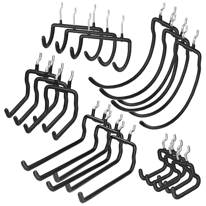 15Pcs Pegboard Double Hooks Hangers, Pegboard Drill Cord Holders, Peg Board Hanging Power Tool Accessories (5 Shapes)
15Pcs Pegboard Double Hooks Hangers, Pegboard Drill Cord Holders, Peg Board Hanging Power Tool Accessories (5 Shapes)