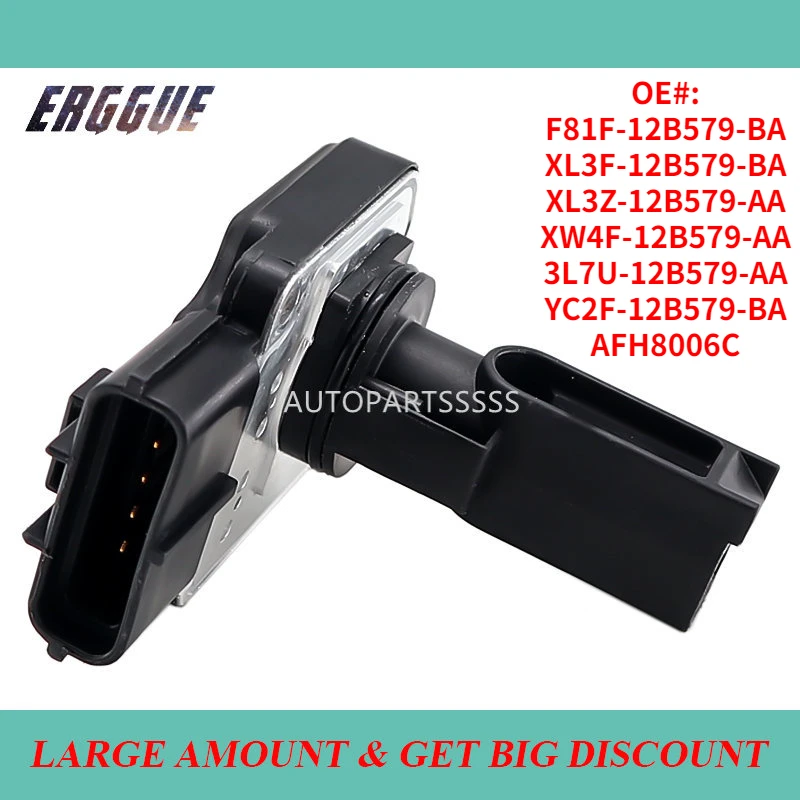 MAF Sensor F81F-12B579-BA F81F12B579BA XW4F-12B579-AA Mass Air Flow Meter For For Ford F150 F250 Mustang For Lincoln Navigator
MAF Sensor F81F-12B579-BA F81F12B579BA XW4F-12B579-AA Mass Air Flow Meter For For Ford F150 F250 Mustang For Lincoln Navigator