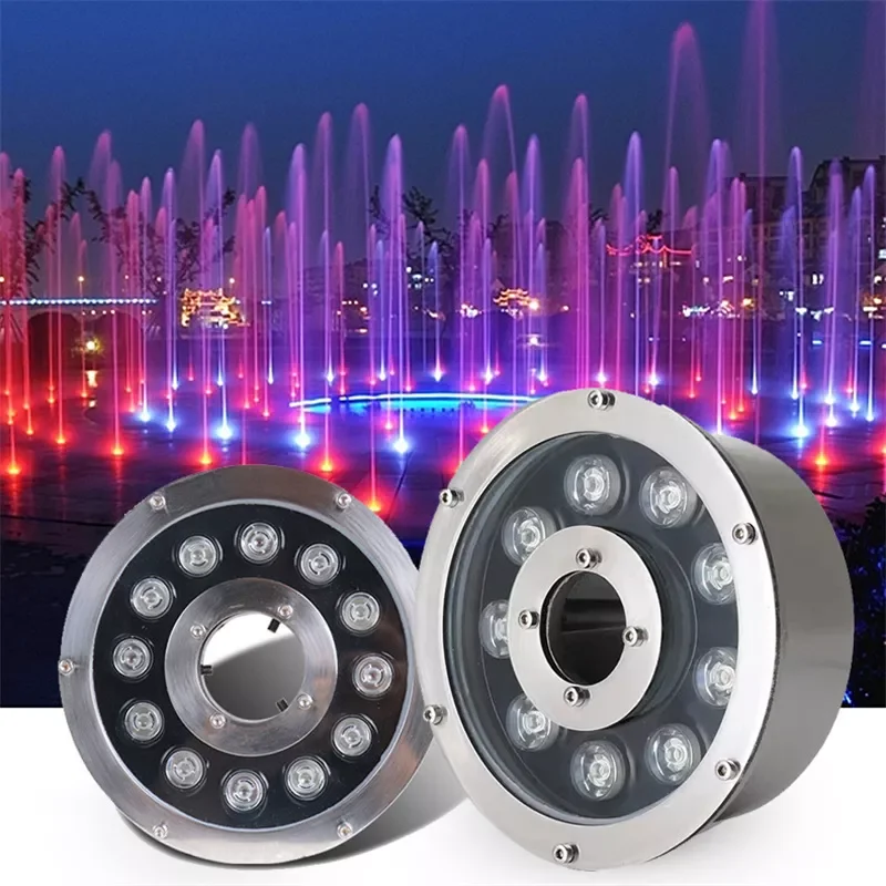 LED Underwater Lamp Colorful Fountain Night Light Waterproof IP68 6w 9w 12w 24W Outdoor Swimming Pool Landscape Light 12V 24V
LED Underwater Lamp Colorful Fountain Night Light Waterproof IP68 6w 9w 12w 24W Outdoor Swimming Pool Landscape Light 12V 24V