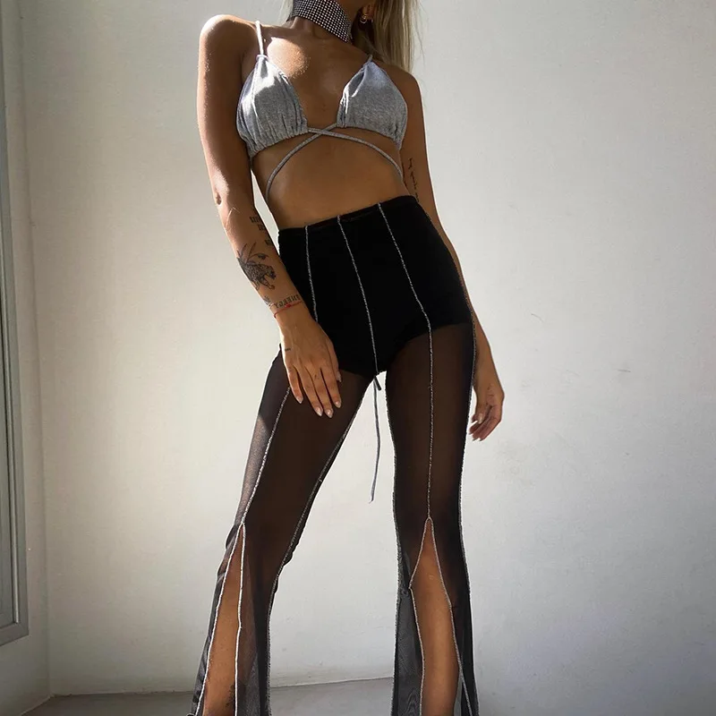 2022 New spring and summer street hipster personality characteristics perspective pants temperament slit micro casual pants
2022 New spring and summer street hipster personality characteristics perspective pants temperament slit micro casual pants