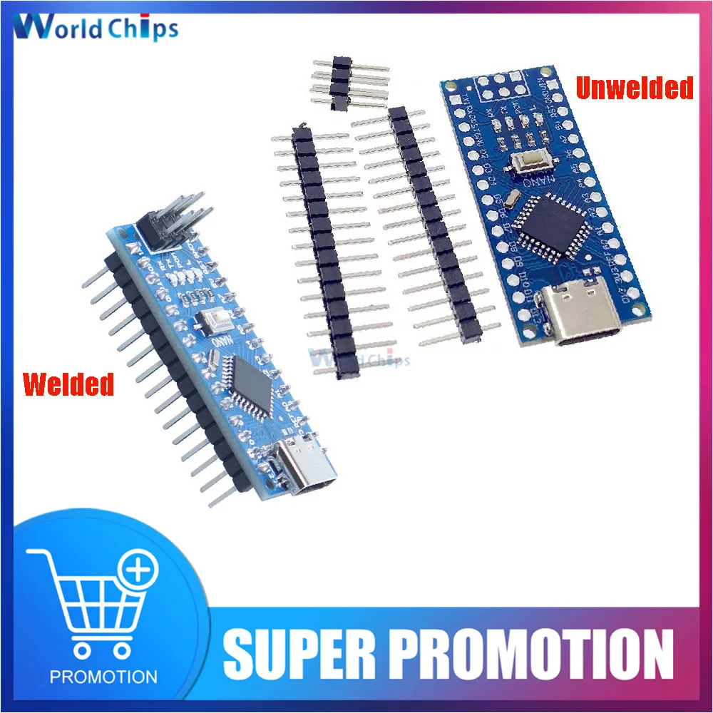 Atmega328 CH340 MINI Type-C Nano 3.0 USB Development Board Module ATmega328P CH340G 5V 16M Micro-Controller Board for Arduino
Atmega328 CH340 MINI Type-C Nano 3.0 USB Development Board Module ATmega328P CH340G 5V 16M Micro-Controller Board for Arduino