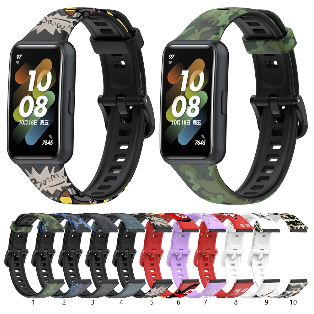 Watchband Pattern Printed For Huawei Band 7 Strap Wrist Premium TPU Fitness Tracker Watch band
Watchband Pattern Printed For Huawei Band 7 Strap Wrist Premium TPU Fitness Tracker Watch band