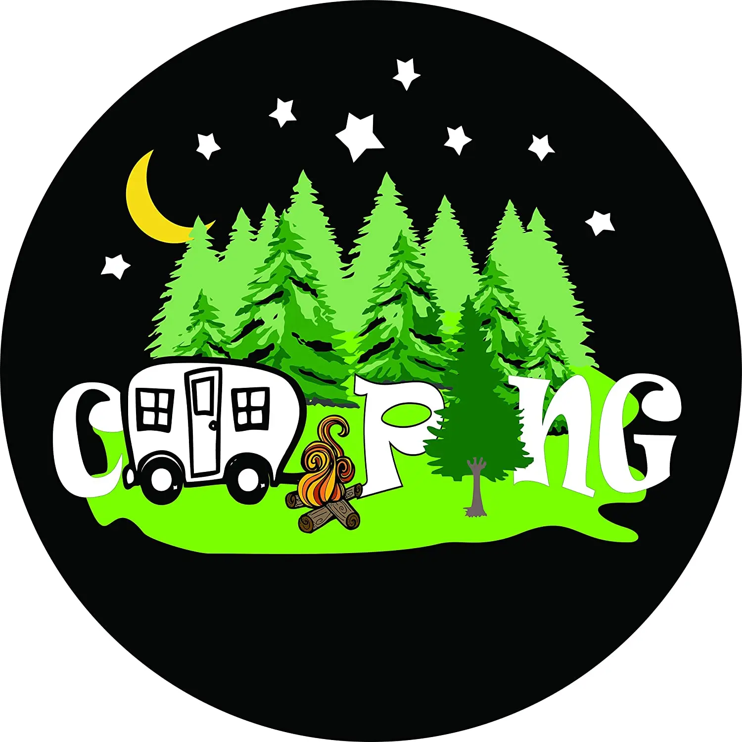 TIRE COVER CENTRAL Camping Camper Word Art Spare Tire Cover ( Custom Sized to Any Make/Model 205/75R14
TIRE COVER CENTRAL Camping Camper Word Art Spare Tire Cover ( Custom Sized to Any Make/Model 205/75R14