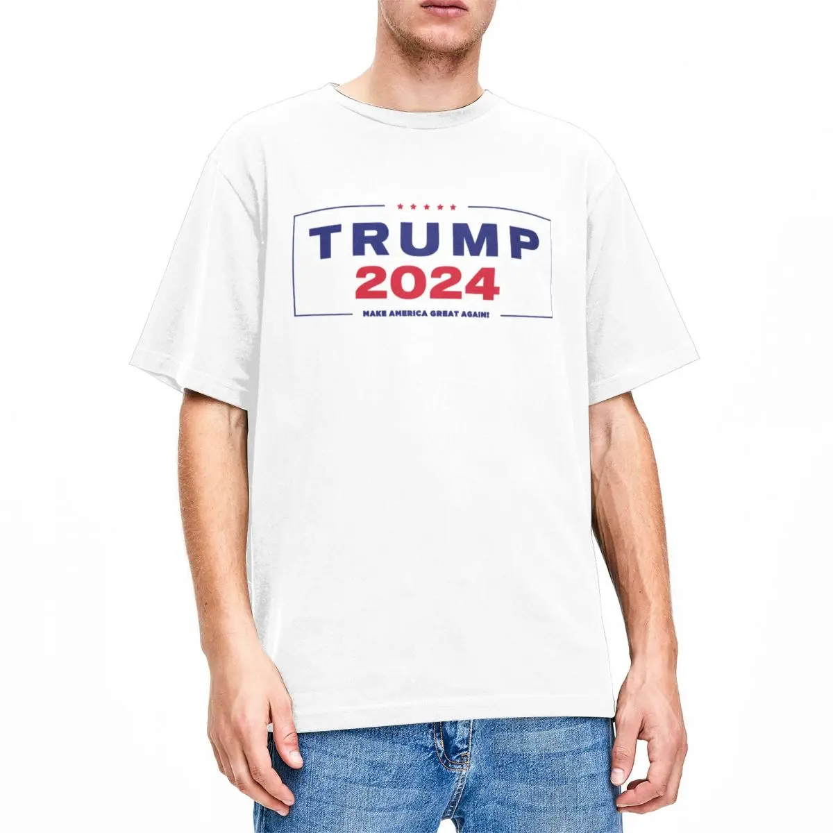 2024 Donald Trump Shirt Merchandise Men Women's Pure Cotton Novelty Crewneck Tees Short Sleeve Tops New Arrival
2024 Donald Trump Shirt Merchandise Men Women's Pure Cotton Novelty Crewneck Tees Short Sleeve Tops New Arrival
