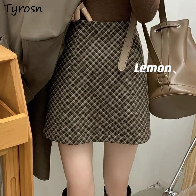 Vintage Plaid Designers Skirts Autumn Winter Fashion Ins Slender Harajuku All Match Streetwear Office Ladies Daily Faldas Chic
Vintage Plaid Designers Skirts Autumn Winter Fashion Ins Slender Harajuku All Match Streetwear Office Ladies Daily Faldas Chic