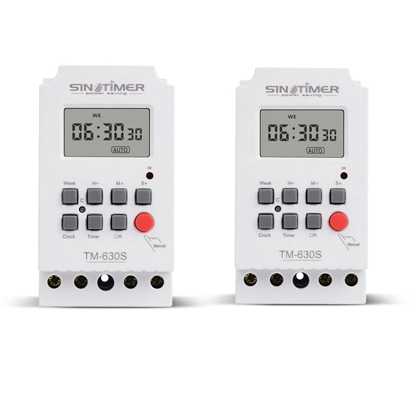 Sinotimer 2 Pcs Seconds Control Timer Switch Large Screen Digital Display Hot Pin Voltage Output Time Controller, Tm630s-4 12V &
Sinotimer 2 Pcs Seconds Control Timer Switch Large Screen Digital Display Hot Pin Voltage Output Time Controller, Tm630s-4 12V &