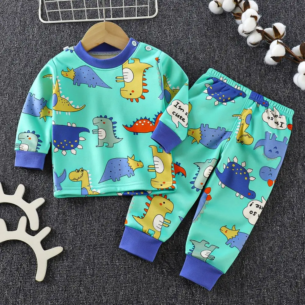 Kids Child Clothes Sets for Boy Girls Cartoon Fleece Long Sleeve Dinosaurs Cats Animals Sweatshirts+Pants Tracksuits 2pcs 0-3Y 
Kids Child Clothes Sets for Boy Girls Cartoon Fleece Long Sleeve Dinosaurs Cats Animals Sweatshirts+Pants Tracksuits 2pcs 0-3Y