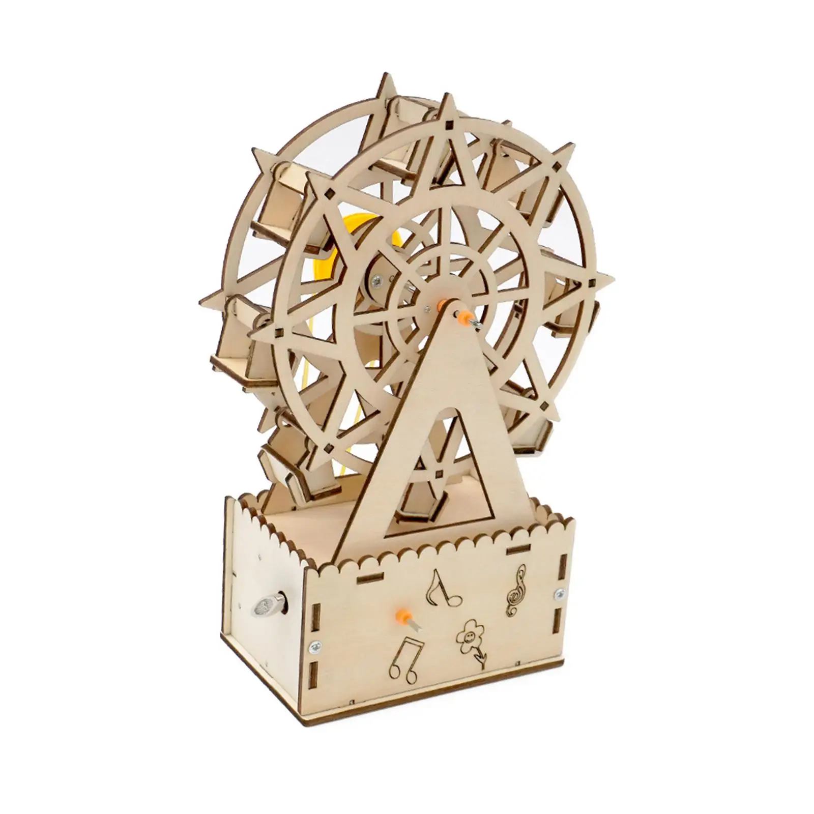 Wooden Ferris Wheel Toy Early Educational Toy Science Experiment Set Science Teaching with Playing Music for Children teens kid
Wooden Ferris Wheel Toy Early Educational Toy Science Experiment Set Science Teaching with Playing Music for Children teens kid
