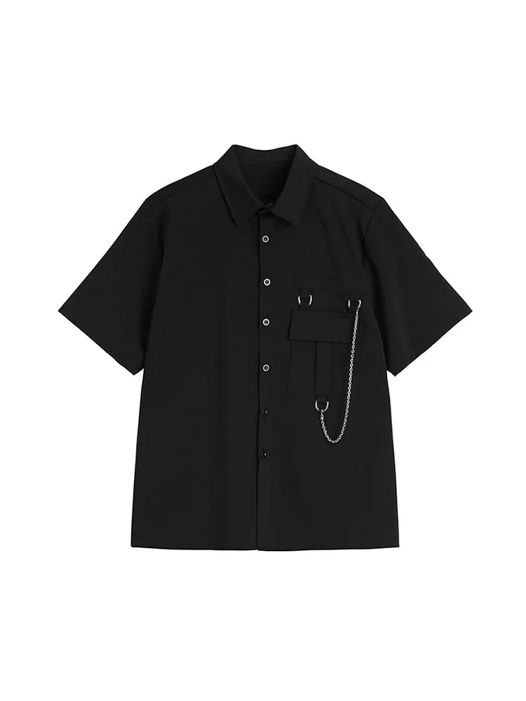 2022 Fashion Women Black Gothic Blouse With Chain Short Sleeve Summer Streetwear Oversize Harajuku Hip Hop Punk Shirt Female
2022 Fashion Women Black Gothic Blouse With Chain Short Sleeve Summer Streetwear Oversize Harajuku Hip Hop Punk Shirt Female