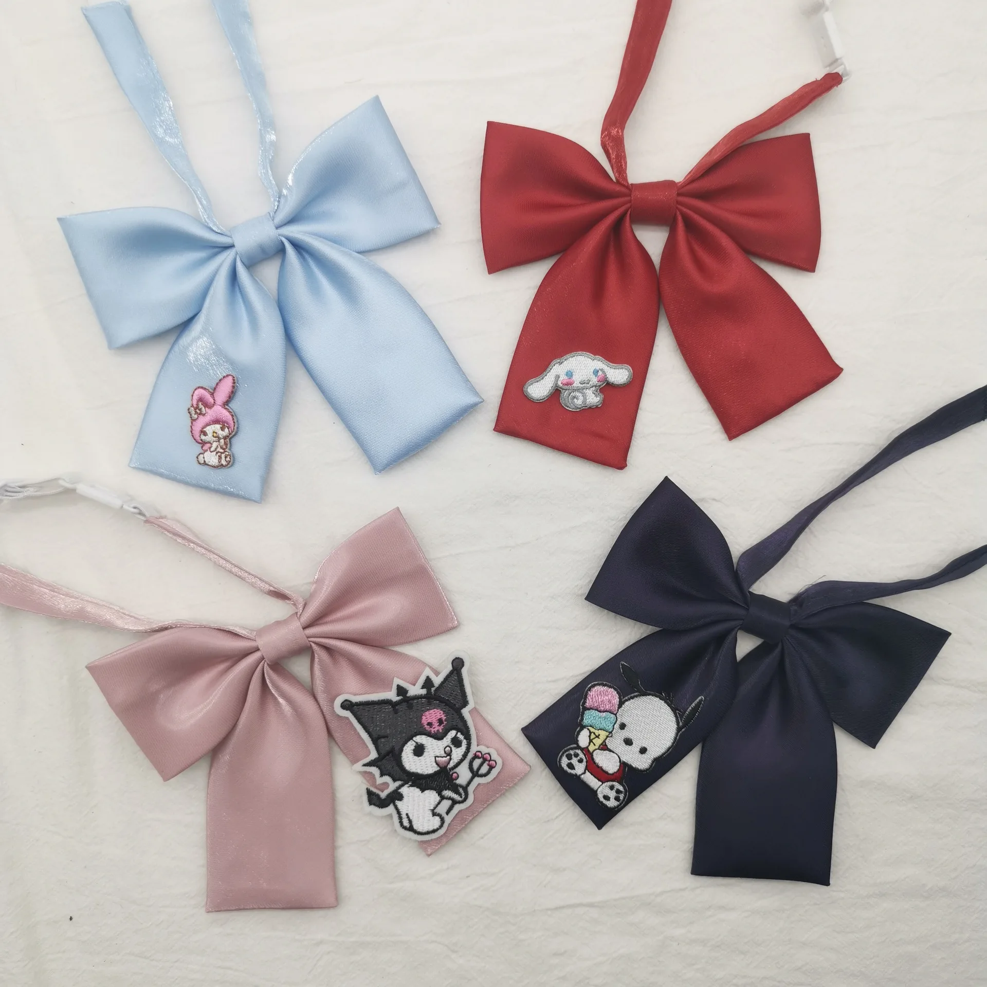 Sanrio Original Diy Mymelody Kuromi Cinnamoroll Bow Tie Female Personality Japanese Wild Jk Uniform Cute Bow Kawaii Gift
Sanrio Original Diy Mymelody Kuromi Cinnamoroll Bow Tie Female Personality Japanese Wild Jk Uniform Cute Bow Kawaii Gift