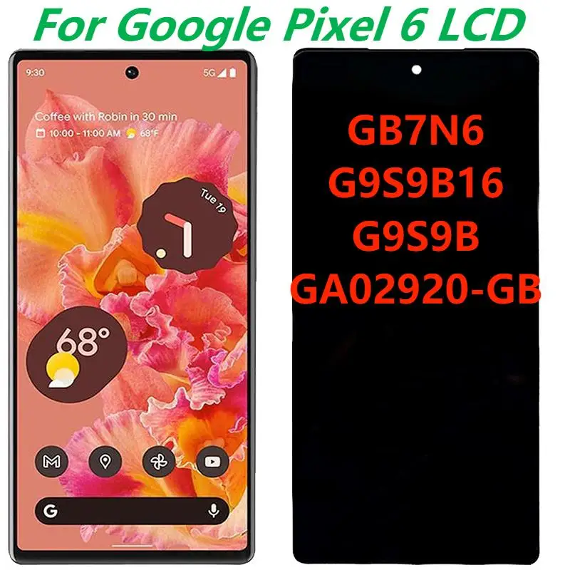 6,4 оригинальный для Google Pixel 6 кодирующий преобразователь сенсорного экрана в сборе Замена Google Pixel 6 GB7N6 G9S9B ЖК-дисплей с рамкой
6,4 оригинальный для Google Pixel 6 кодирующий преобразователь сенсорного экрана в сборе Замена Google Pixel 6 GB7N6 G9S9B ЖК-дисплей с рамкой