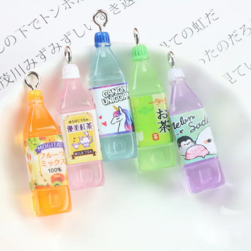 10pcs New Juice Bottle Beverage Bottle Resin Charms Pendant for DIY Earring Keychain Bag Bracelet Jewelry Making
10pcs New Juice Bottle Beverage Bottle Resin Charms Pendant for DIY Earring Keychain Bag Bracelet Jewelry Making