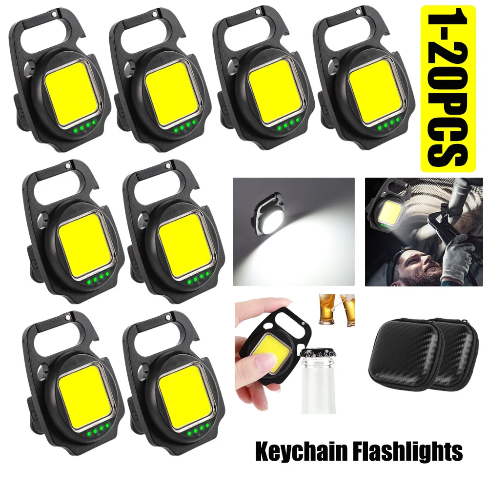 1-20pcs Mini COB Keychain Light Type-C Charging Emergency Lamps Strong 500 Lumens Brightest Flashlight for Camping Fishing
1-20pcs Mini COB Keychain Light Type-C Charging Emergency Lamps Strong 500 Lumens Brightest Flashlight for Camping Fishing