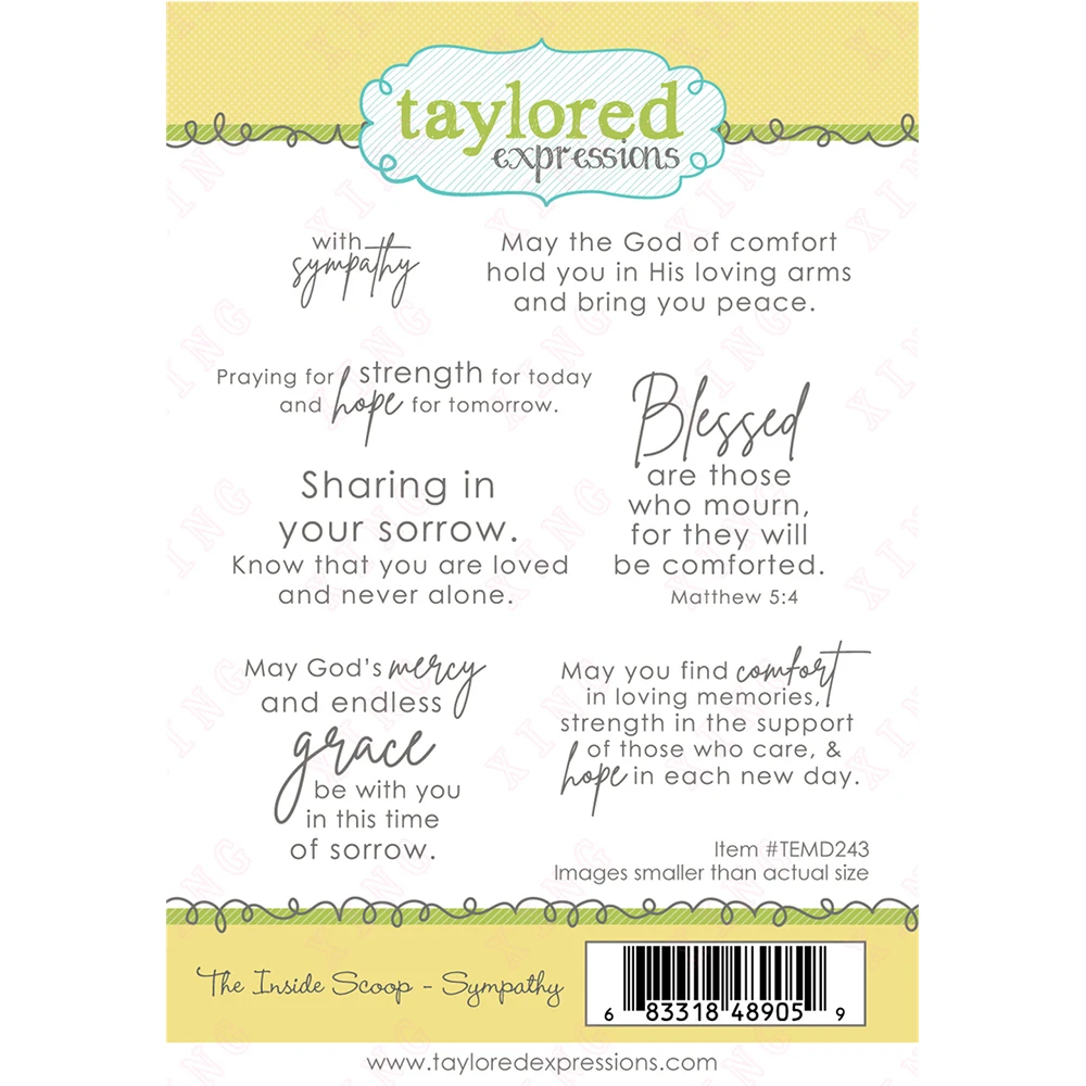 New Scrapbook Handmade Decoration Embossing Template the Inside Scoop - Sympathy Silicone Stamps Craft Blade Punch Reusable Mold
New Scrapbook Handmade Decoration Embossing Template the Inside Scoop - Sympathy Silicone Stamps Craft Blade Punch Reusable Mold