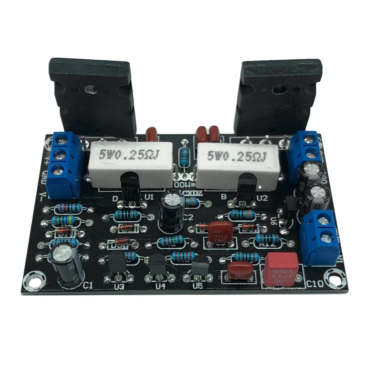 2SC5200+2SA1943 Mono Channel 100W HIFI Audio Power Amplifier Board High-Power Mono
2SC5200+2SA1943 Mono Channel 100W HIFI Audio Power Amplifier Board High-Power Mono