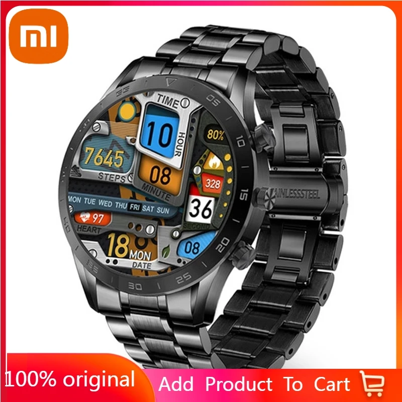 Xiaomi Men Smart Watch Bluetooth Call Watch IP68 Waterproof Sports Fitness Heart Rate Watch For HUAWEI Android IOS Smart Watch
Xiaomi Men Smart Watch Bluetooth Call Watch IP68 Waterproof Sports Fitness Heart Rate Watch For HUAWEI Android IOS Smart Watch