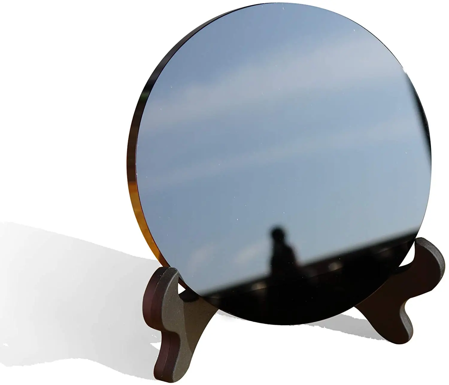 Black Obsidian Scrying Mirror with Stand Round Smoth Natural Crystal Polished Diameter 4 inch / 100mm
Black Obsidian Scrying Mirror with Stand Round Smoth Natural Crystal Polished Diameter 4 inch / 100mm