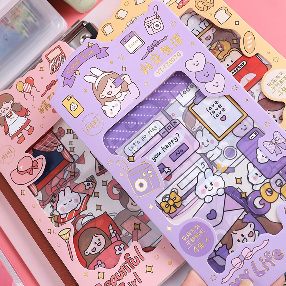 4Sheets/Set Cartoon Cute Sticker Greeting Card Diary Student Hand Account Scrapbooking kawaii Decoration Sticker Stationery
4Sheets/Set Cartoon Cute Sticker Greeting Card Diary Student Hand Account Scrapbooking kawaii Decoration Sticker Stationery