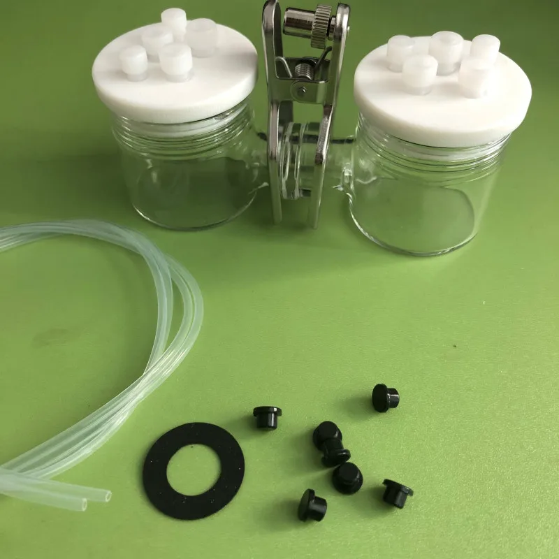 Type H sealed cell. H-type exchangeable ion-exchange membrane sealed electrolytic cell. Electrochemical matching electrode.
Type H sealed cell. H-type exchangeable ion-exchange membrane sealed electrolytic cell. Electrochemical matching electrode.