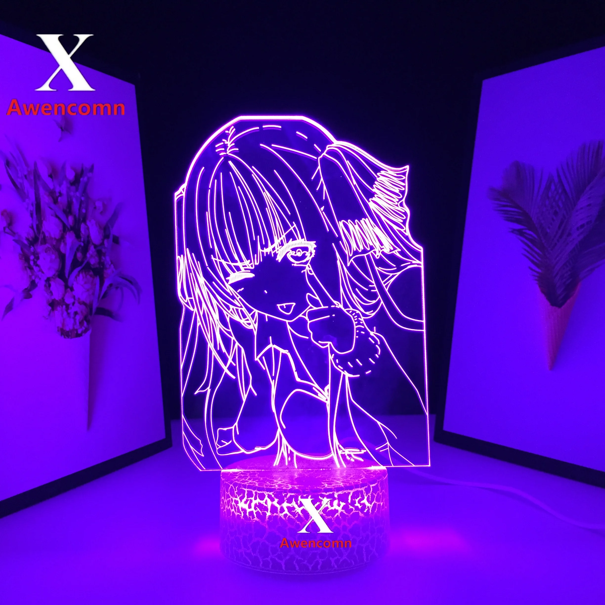 Светодиодный ночсветильник Nino Nakano в стиле аниме, квинтуплет в отличном стиле, ночсветильник для украшения спальни, дня рождения, 3D лампа, Nino ...
Светодиодный ночсветильник Nino Nakano в стиле аниме, квинтуплет в отличном стиле, ночсветильник для украшения спальни, дня рождения, 3D лампа, Nino ...