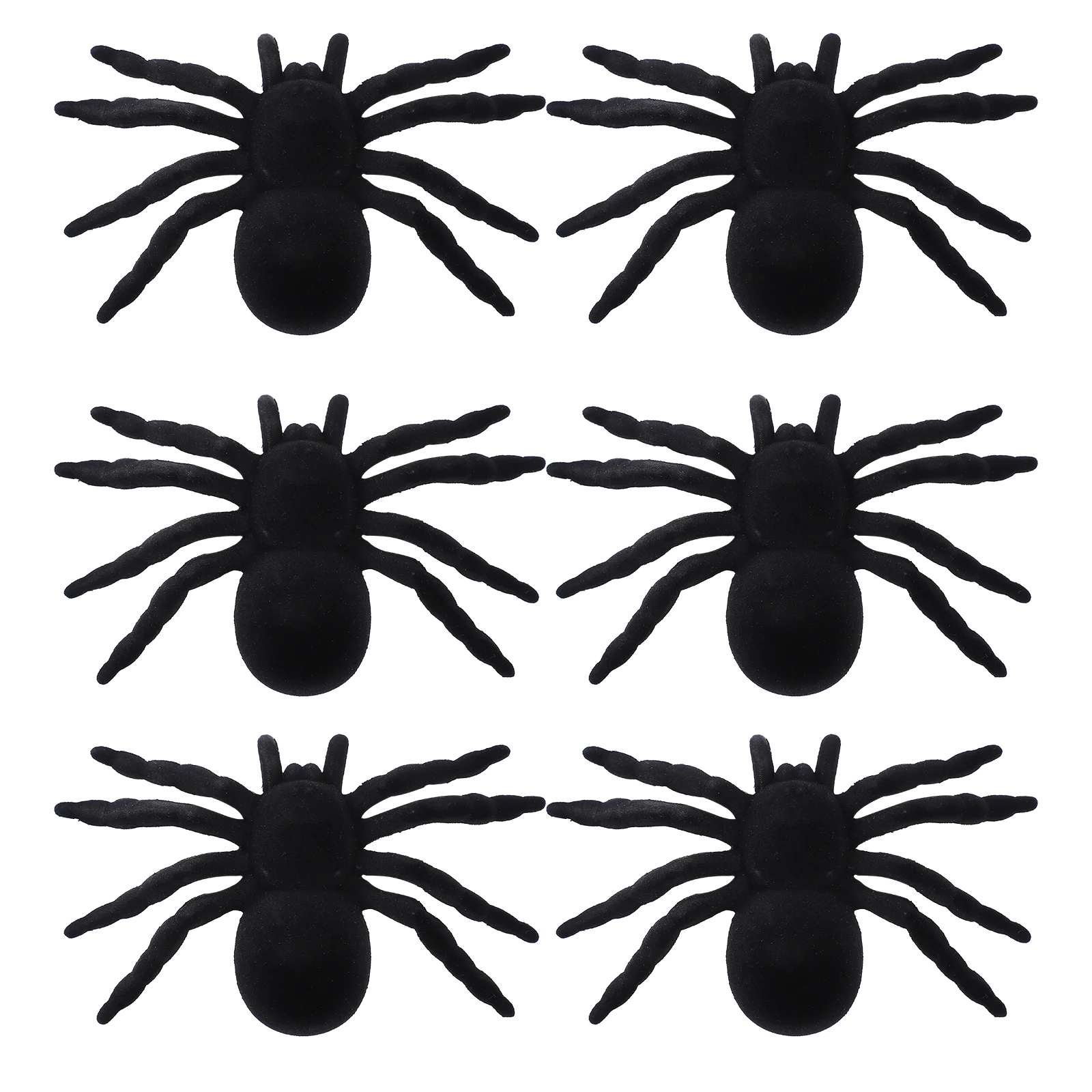 

Искусственный паук 6 шт., украшение для сцены, реквизит для Хэллоуина, искусственное украшение с черной отделкой, искусственное украшение
