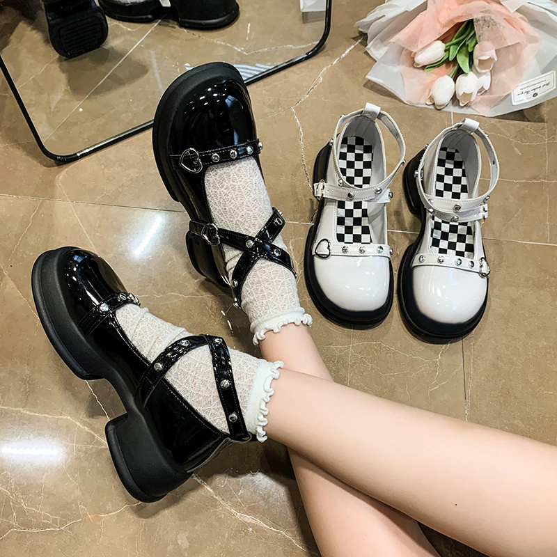 new lolita shoes women's Japanese cute retro Mary Jane shoes thick-soled high-heeled students autumn single shoes Zapatos Mujer
new lolita shoes women's Japanese cute retro Mary Jane shoes thick-soled high-heeled students autumn single shoes Zapatos Mujer
