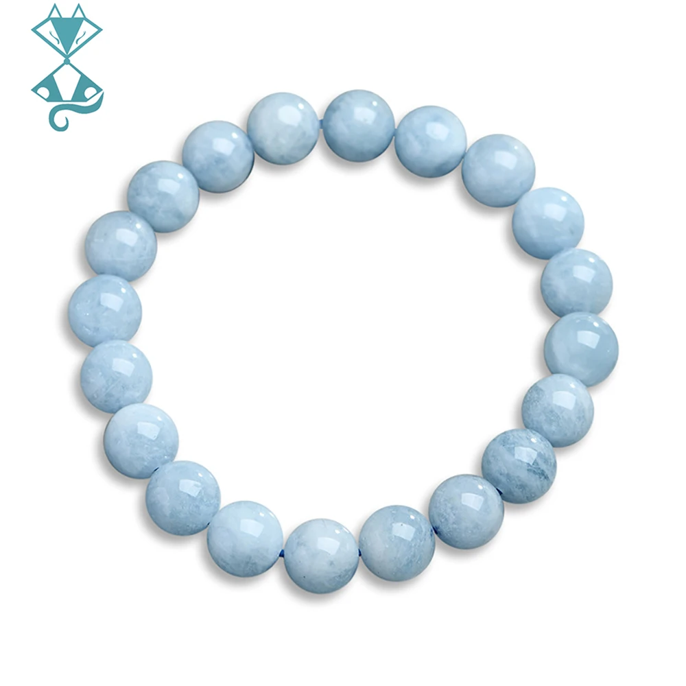 Natural Aquamarin Bracelets Stone Beaded Bracelet Vintage Charm Round Chain Beads Jewelry For Women Friend Gift 8/10mm
Natural Aquamarin Bracelets Stone Beaded Bracelet Vintage Charm Round Chain Beads Jewelry For Women Friend Gift 8/10mm