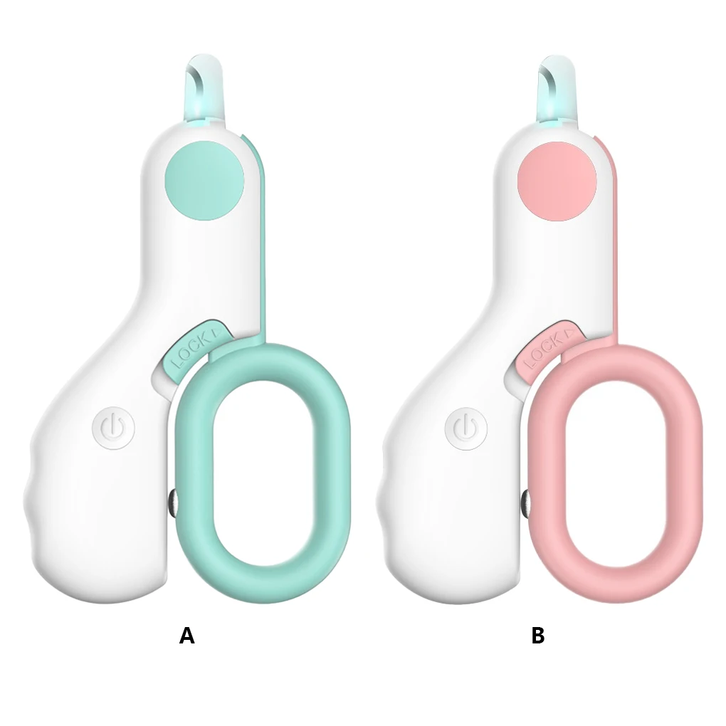 Pet Nail Clipper Portable Professional Removable Colorful Battery Changeable Scissor Trimmer with LED Light Blue
Pet Nail Clipper Portable Professional Removable Colorful Battery Changeable Scissor Trimmer with LED Light Blue