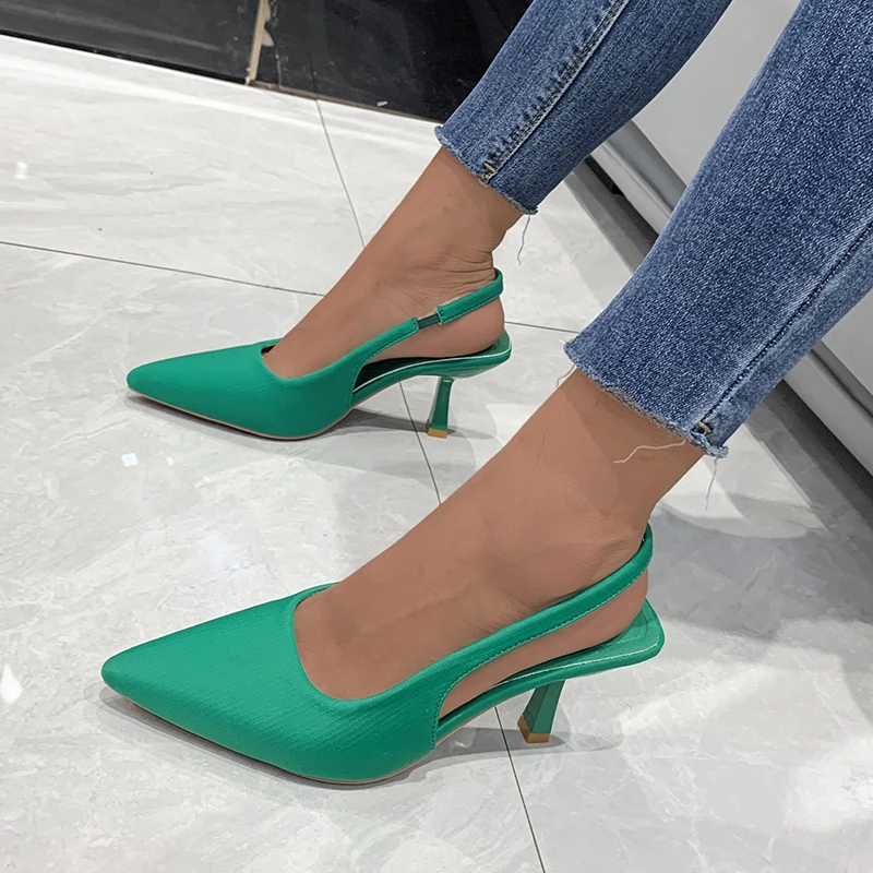 2022 Summer Shoes For Women Pointed Toe Mid Heel Thin High Heels Ladies Modern Sandal Solid Office Fashion Female Footwear
2022 Summer Shoes For Women Pointed Toe Mid Heel Thin High Heels Ladies Modern Sandal Solid Office Fashion Female Footwear