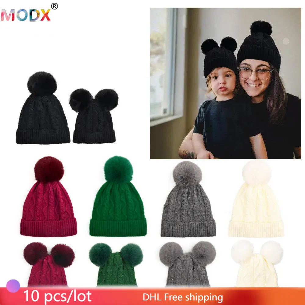 10 Wholesale Beanies Adults and Children Cute Solid Parent-child Knitted Hats Warm Fleece Fur Ball Bonnets Winter Kids Caps 9005
10 Wholesale Beanies Adults and Children Cute Solid Parent-child Knitted Hats Warm Fleece Fur Ball Bonnets Winter Kids Caps 9005