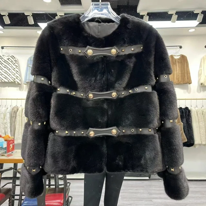 Женская шуба из натурального меха норки, зимняя модная шуба из меха норки 2023, женское теплое меховое пальто с длинным рукавом H1118
Женская шуба из натурального меха норки, зимняя модная шуба из меха норки 2023, женское теплое меховое пальто с длинным рукавом H1118