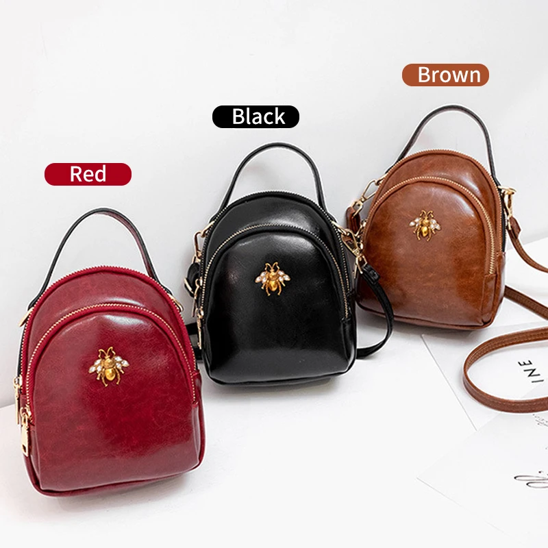 High-quality new Women bag fashion portable solid color one-shoulder messenger shoulders mini mobile phone all-match bee bag
High-quality new Women bag fashion portable solid color one-shoulder messenger shoulders mini mobile phone all-match bee bag