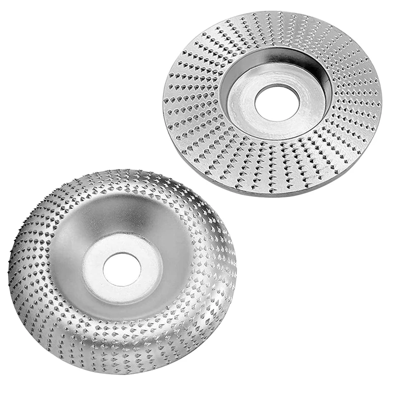 2 Pcs Angle Grinding Wheels, Woodworking Grinding Rasp Disc, Wood Sanding Disc for Angle Grinder 100mm Arc / 100mm Flat
2 Pcs Angle Grinding Wheels, Woodworking Grinding Rasp Disc, Wood Sanding Disc for Angle Grinder 100mm Arc / 100mm Flat