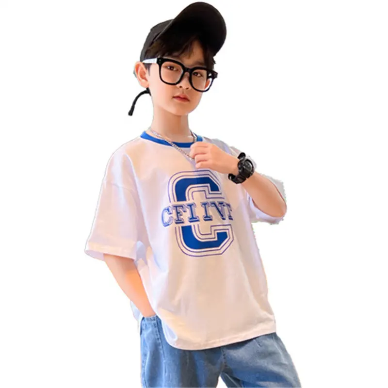 Boys T Shirt Children Clothing 2022 Summer Tops Letter Print Cotton Casual Sport Kids Short Sleeve Tshirts Teenager School Tees
Boys T Shirt Children Clothing 2022 Summer Tops Letter Print Cotton Casual Sport Kids Short Sleeve Tshirts Teenager School Tees