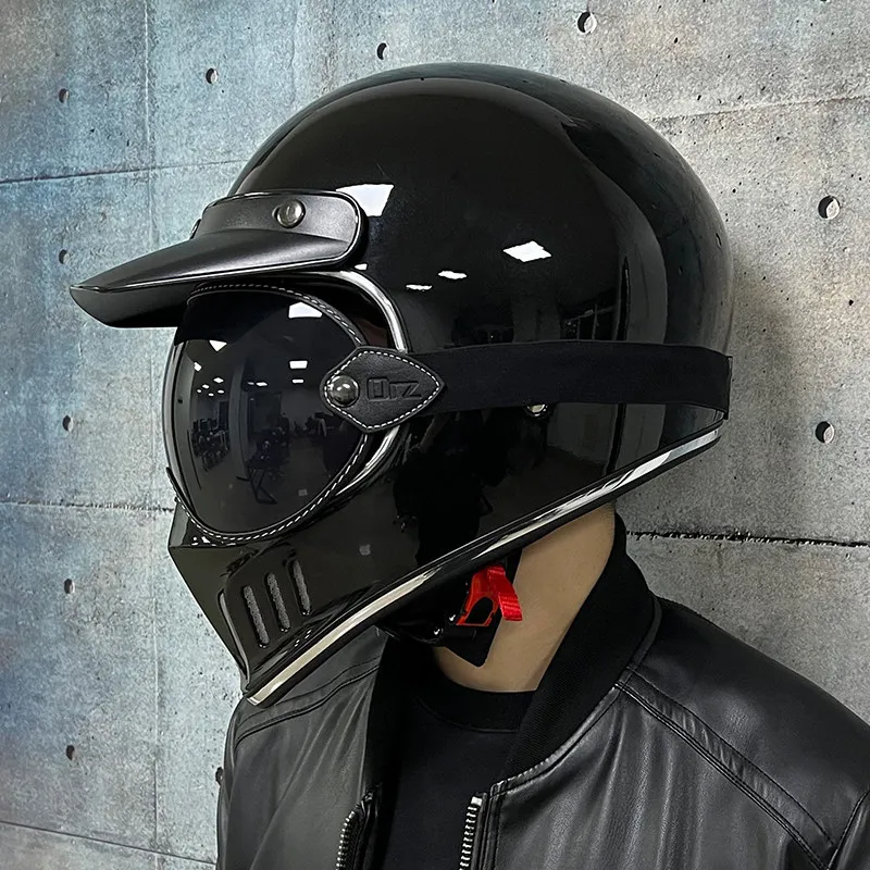 Retro Motorcycle Half Visor for Ocross Equipment Safety Helmet DOT Certification Cycling Full Face Helmets for Men Women Safety
Retro Motorcycle Half Visor for Ocross Equipment Safety Helmet DOT Certification Cycling Full Face Helmets for Men Women Safety