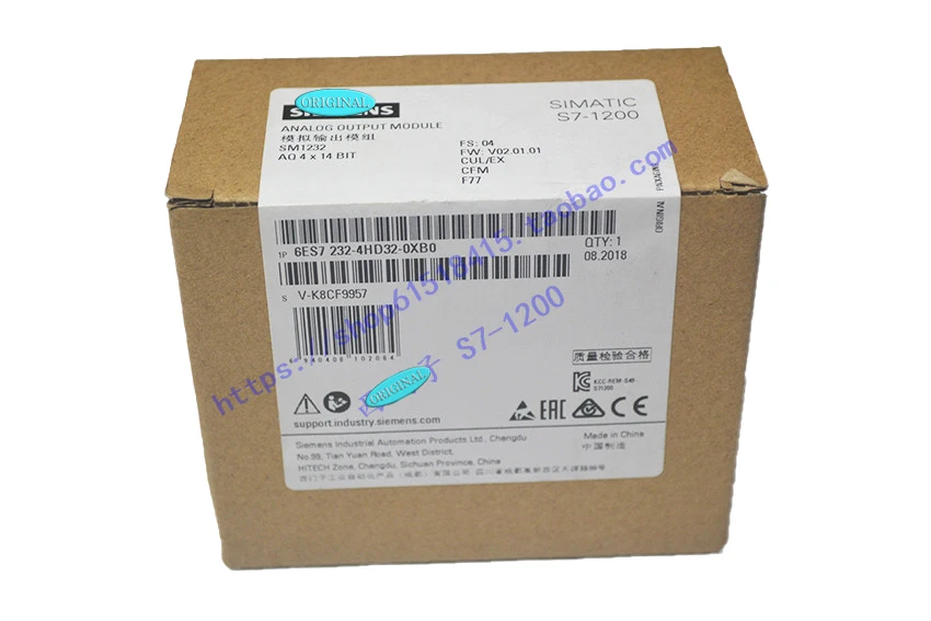 Новый оригинальный в коробке 6ES7 232-4HD32-0XB0 6ES7232-4HD32-0XB0 {склад} гарантия 1 год отправка в течение 24 часов
Новый оригинальный в коробке 6ES7 232-4HD32-0XB0 6ES7232-4HD32-0XB0 {склад} гарантия 1 год отправка в течение 24 часов