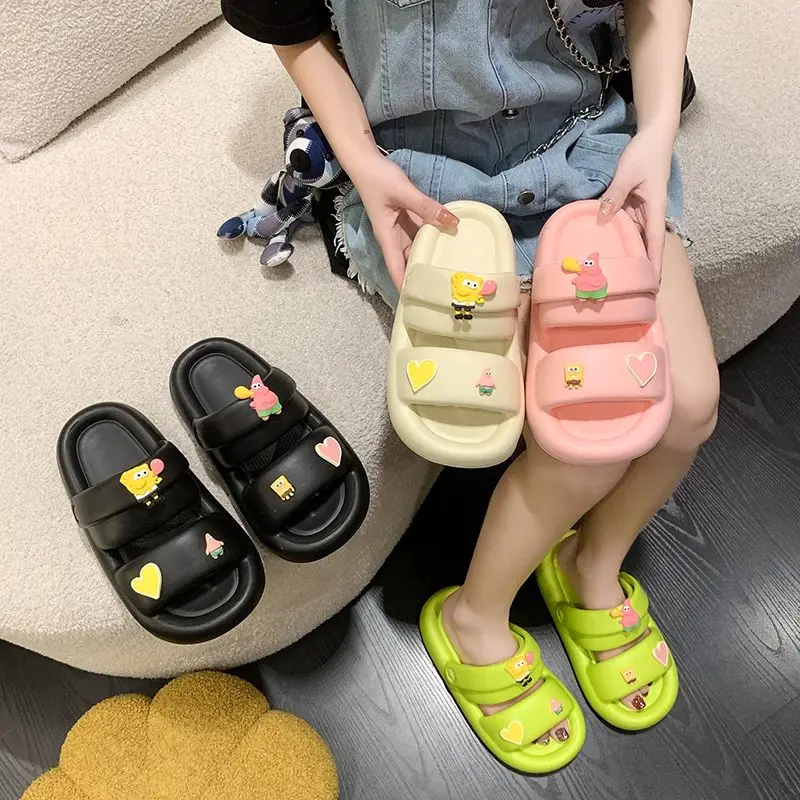 Kawaii Summer New Spongebob One Word Slippers Cartoon Cute Fashion Girls Home Dormitory Soft Non-Slip Sandals Outside Wear Ins
Kawaii Summer New Spongebob One Word Slippers Cartoon Cute Fashion Girls Home Dormitory Soft Non-Slip Sandals Outside Wear Ins