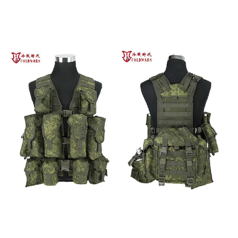 

Russian 6sh117 EMR Military Full Sets Tactical Vest Army Combat Equipment MOLLE Bags Tactical Vest Russian Military Cosplay