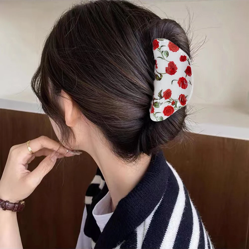 Big Flower Hair Claw Clip For Women Colorful Acrylic Hair Buckle Clips Crab Headwear Hair Accessories for Girls Hair Pin Hairpin
Big Flower Hair Claw Clip For Women Colorful Acrylic Hair Buckle Clips Crab Headwear Hair Accessories for Girls Hair Pin Hairpin
