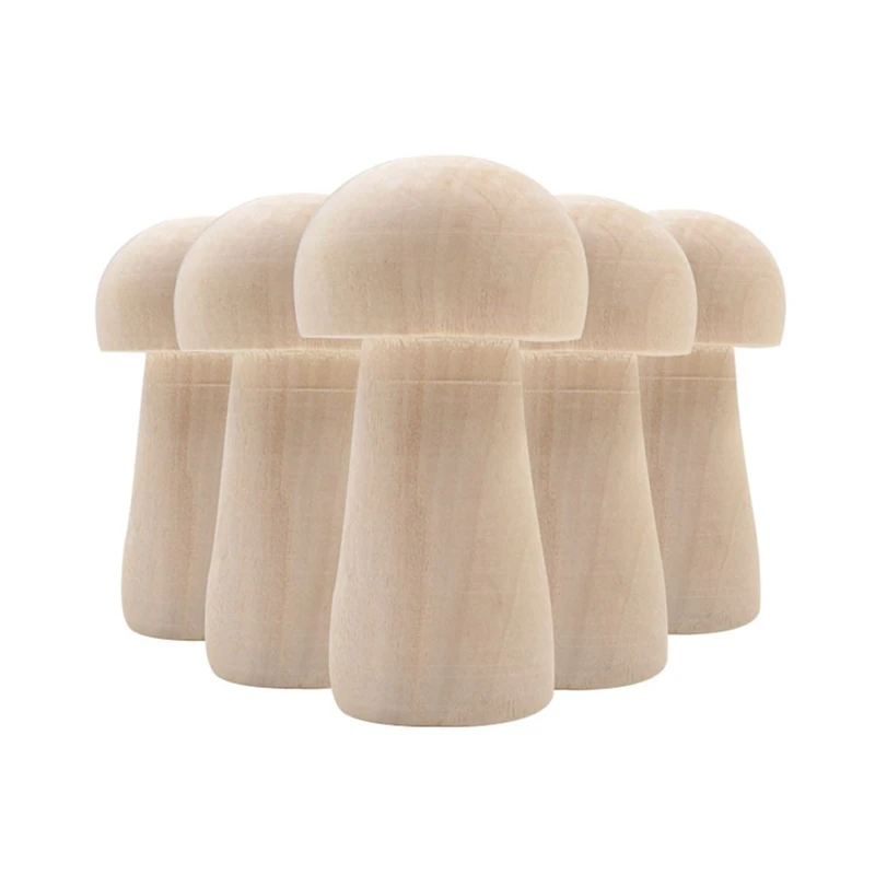 Unfinished Wooden Mushroom 5pcs/set Blank Wood Color Small Mushroom for Arts and Crafts Projects Decoration DIY Paint Color
Unfinished Wooden Mushroom 5pcs/set Blank Wood Color Small Mushroom for Arts and Crafts Projects Decoration DIY Paint Color