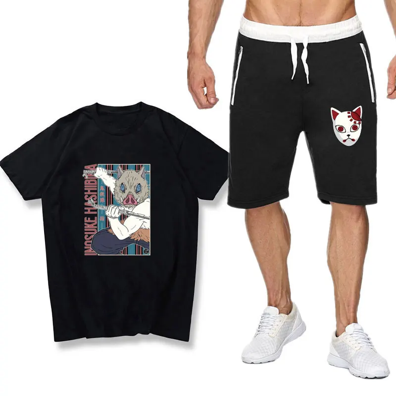 2022 New Summer Cotton Men's Sets Anime Demon Slayer Clothing Cosplay Conjuntos Masculinos Shorts Tshirt Suit Poleras Hombre
2022 New Summer Cotton Men's Sets Anime Demon Slayer Clothing Cosplay Conjuntos Masculinos Shorts Tshirt Suit Poleras Hombre
